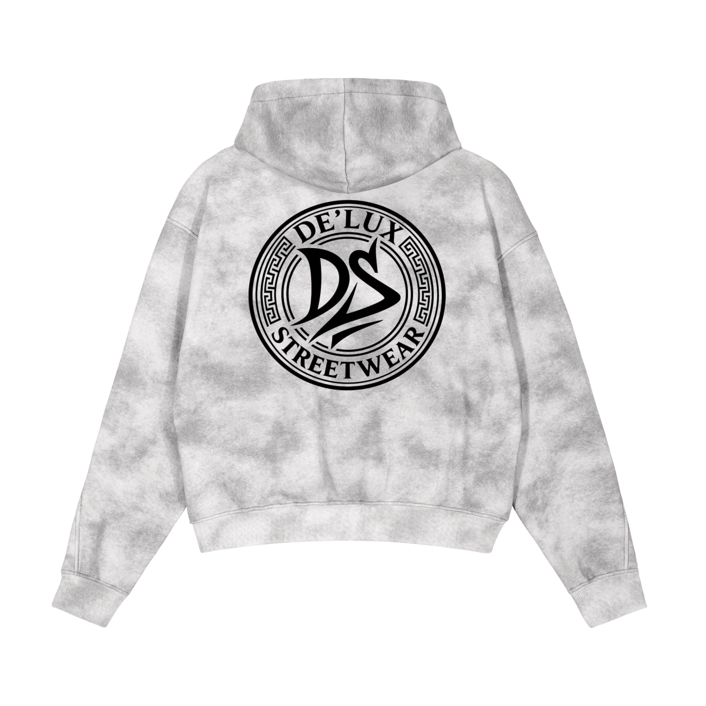 Dirty Washed Zip-Up Fleece Hoodie