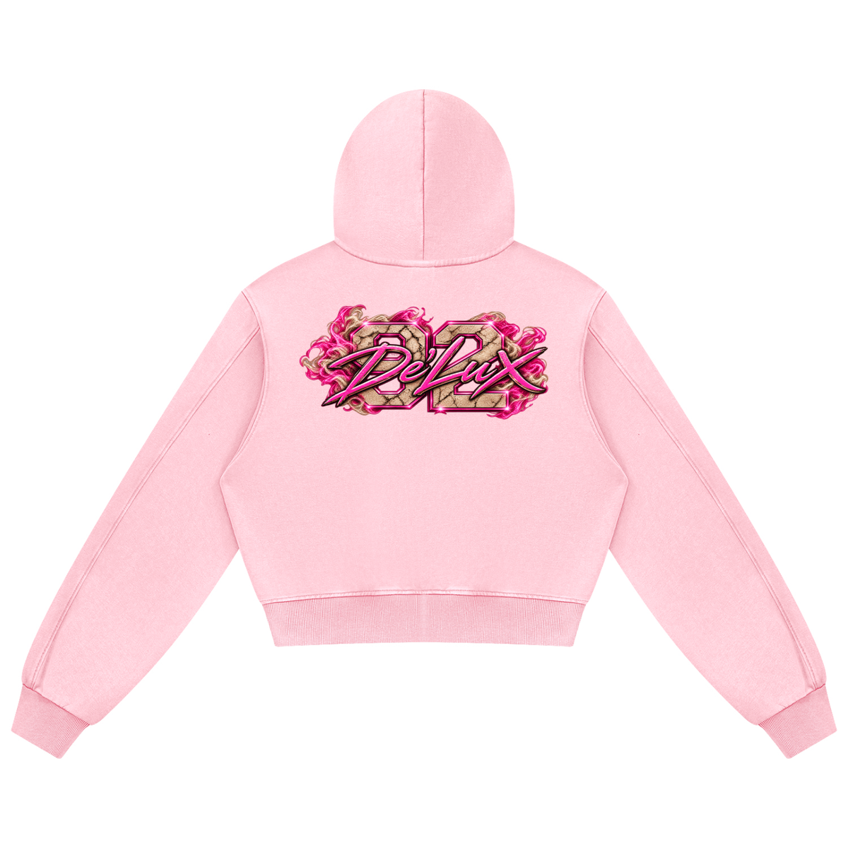 DeLuX Women's Mineral Wash Full Zip Hoodie