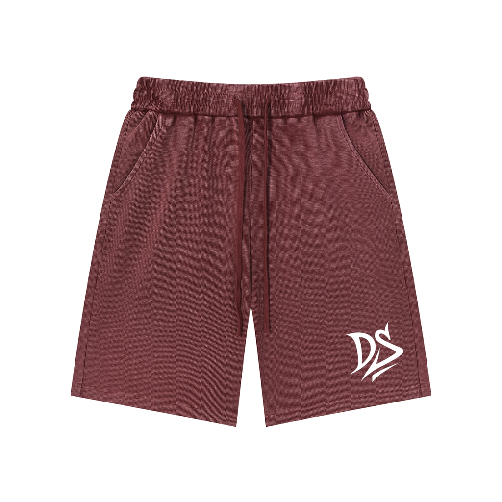Mineral Wash Waffle Knit Shorts