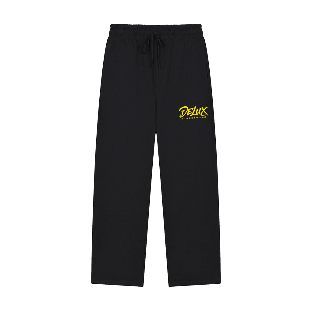DeLuX Solid Color Straight-Leg Sweatpants