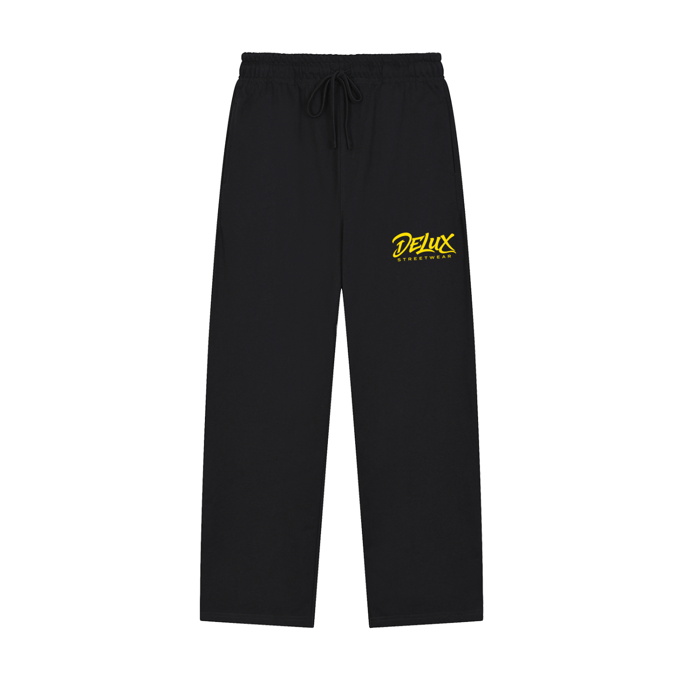DeLuX Solid Color Straight-Leg Sweatpants