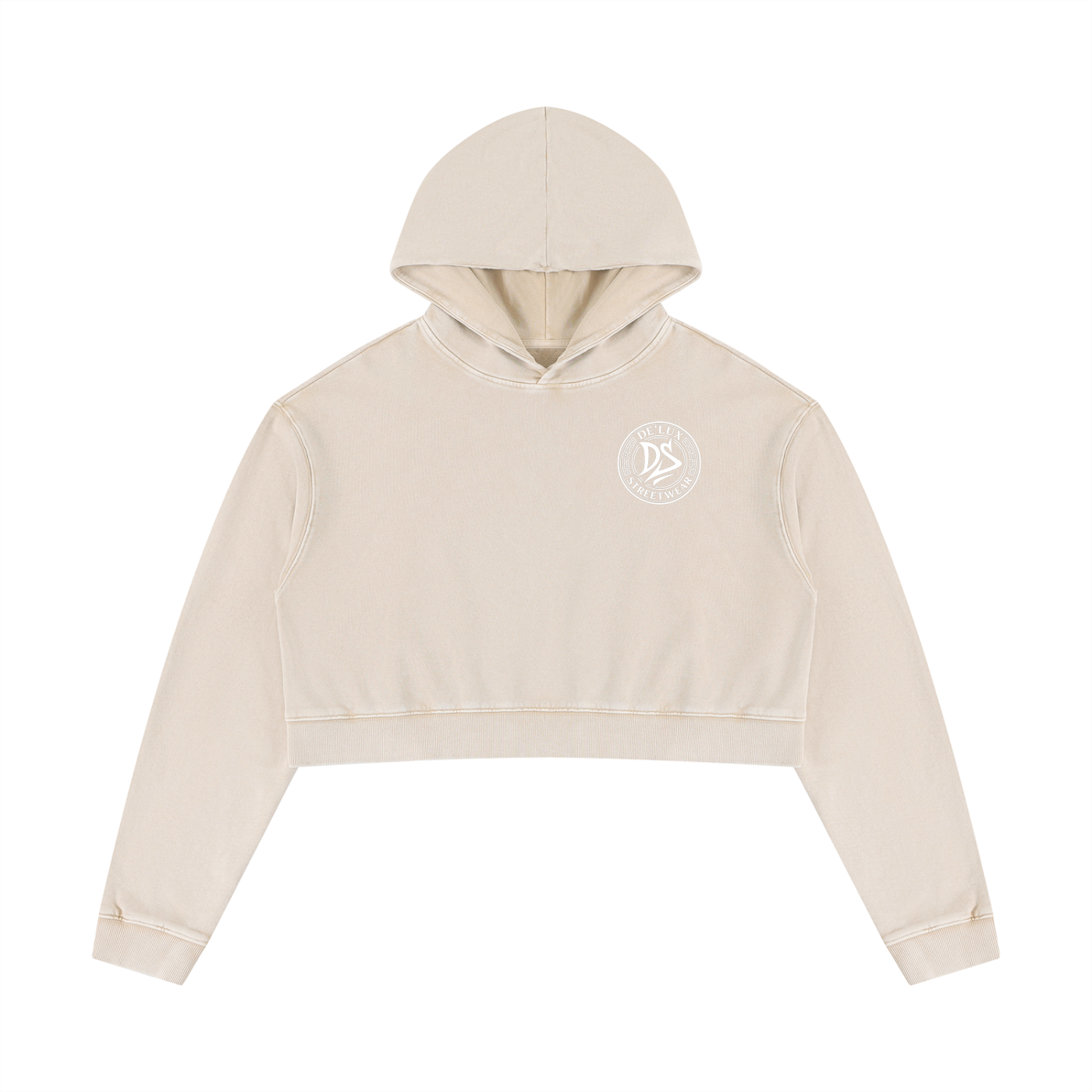 Women’s Mineral Washed Crop Hoodie