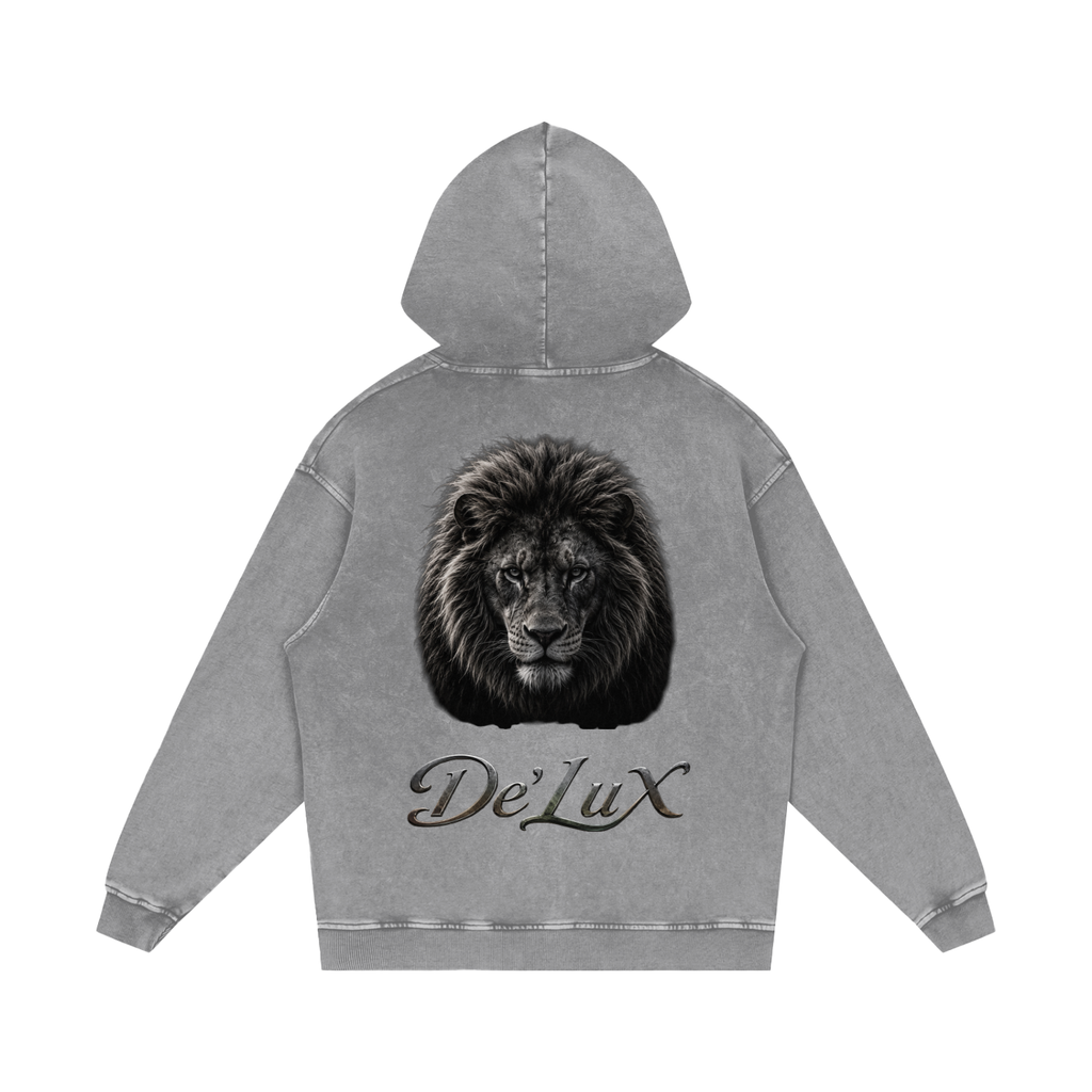 KING Snow Washed Loose Cotton Hoodie