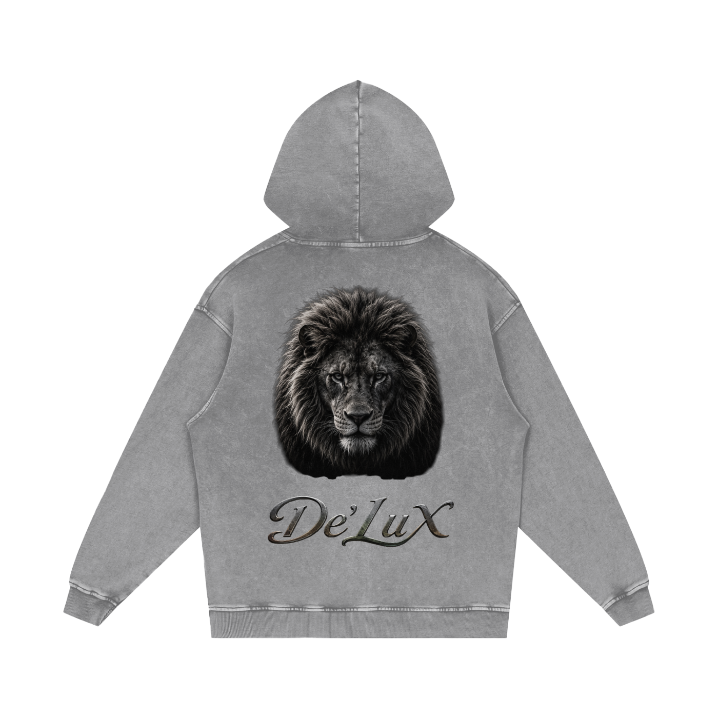 KING Snow Washed Loose Cotton Hoodie