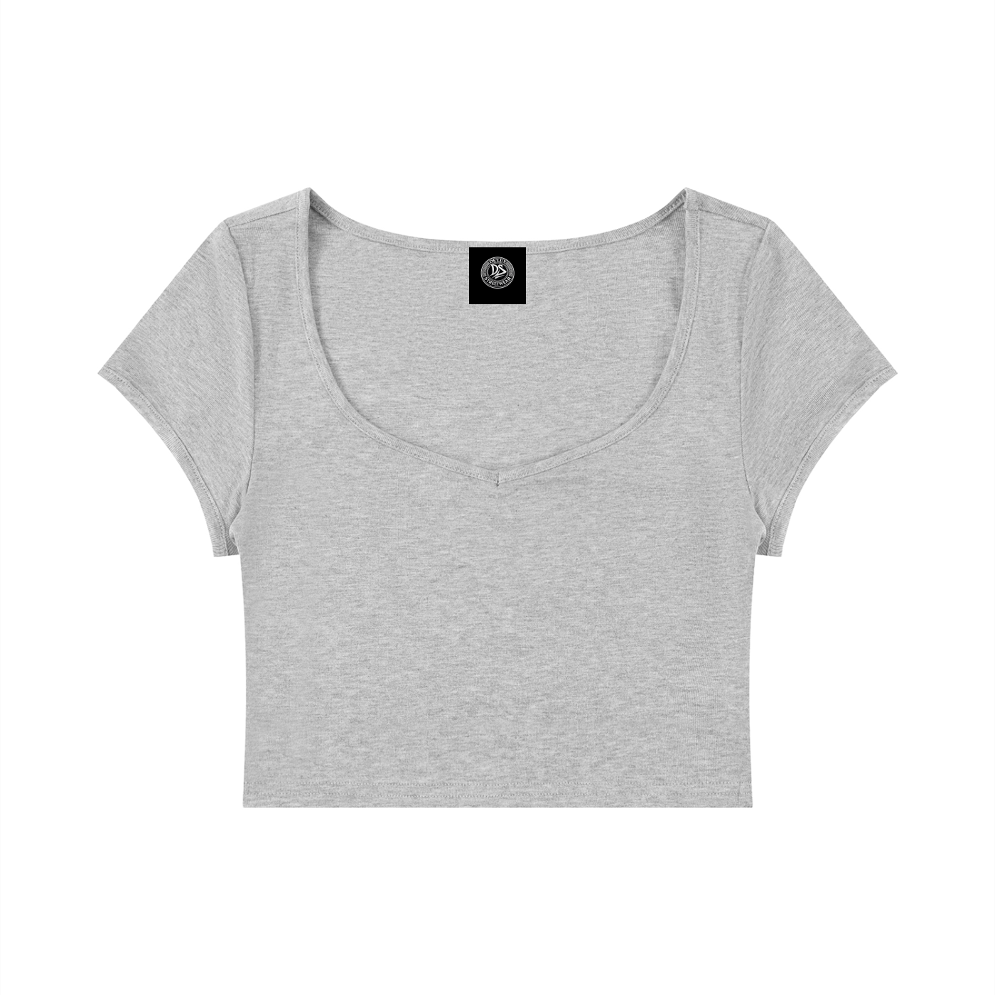 DeLuX Women's Slim Cap Sleeve Crop T-Shirt