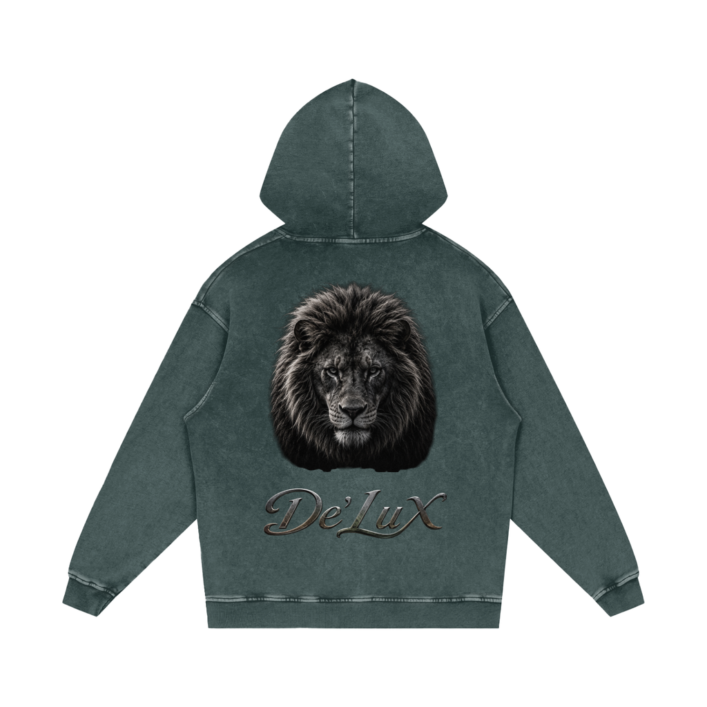 KING Snow Washed Loose Cotton Hoodie