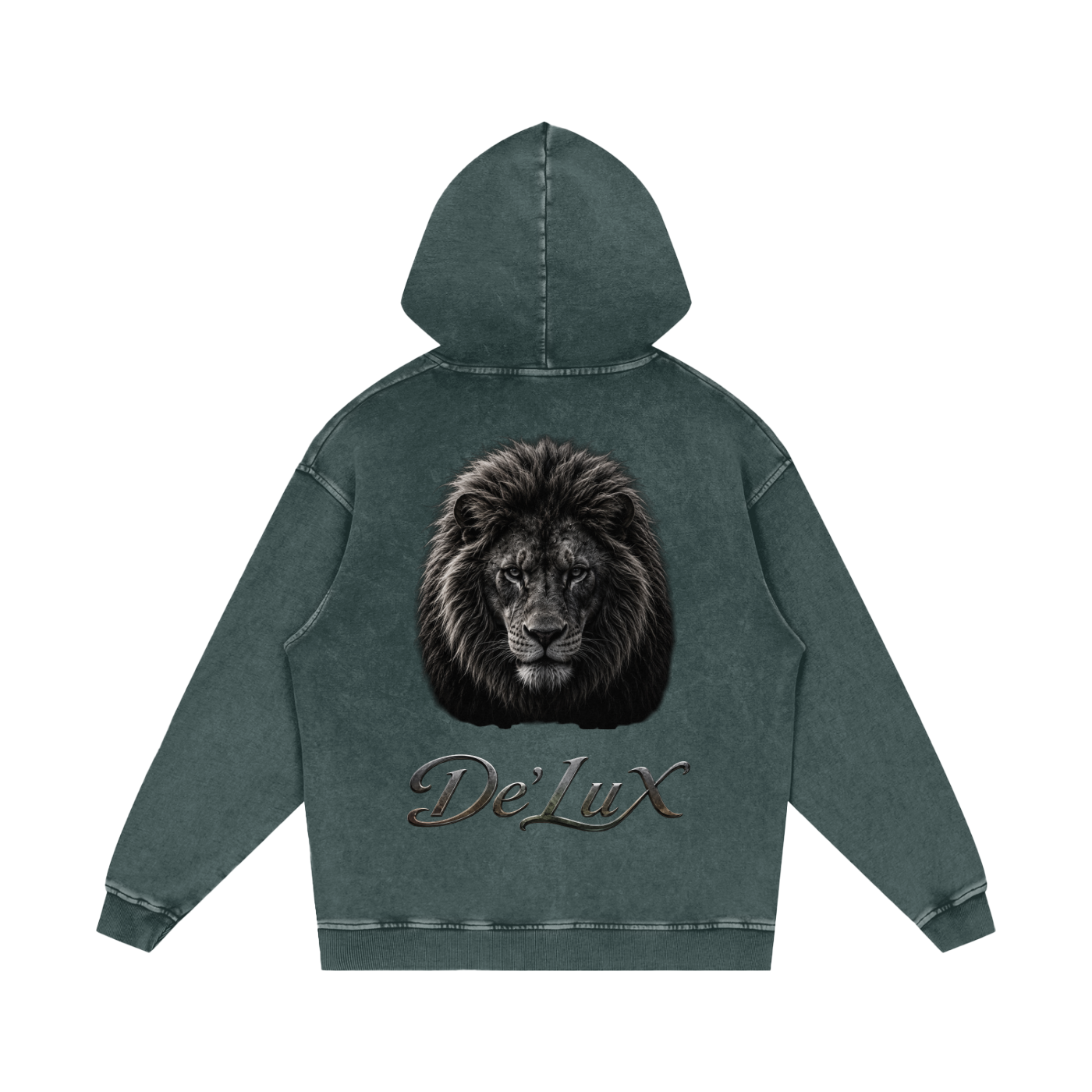 KING Snow Washed Loose Cotton Hoodie
