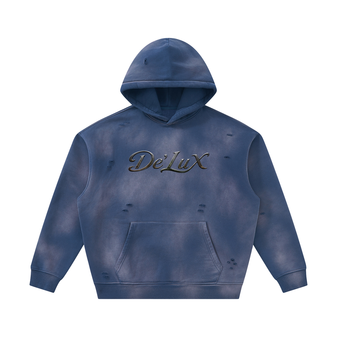 DeLuX Sunfade Frayed Fleece Hoodie