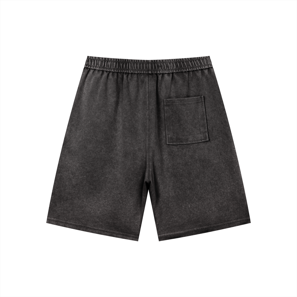 DeLuX Men’s Vintage Wash Drawstring Shorts