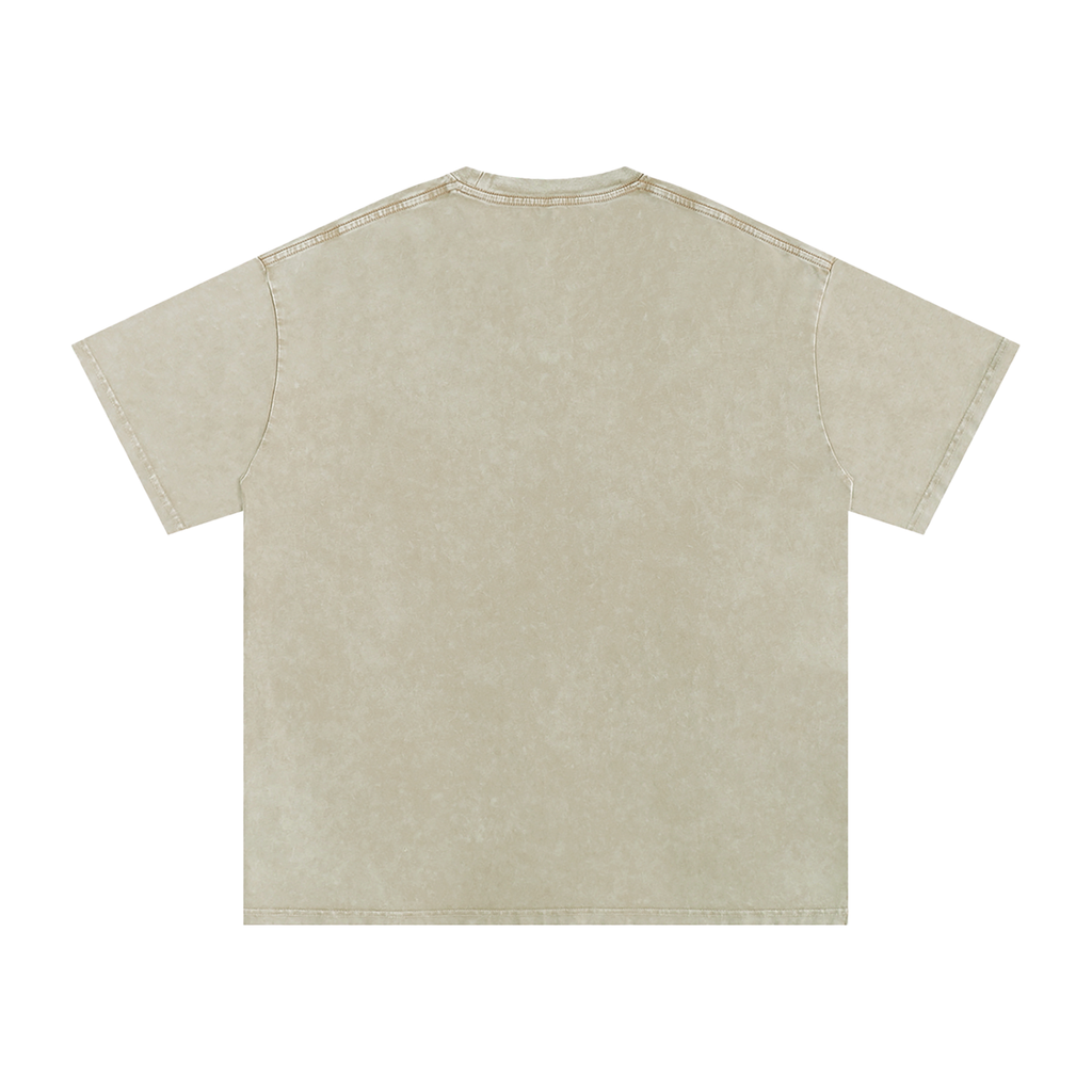 DeLuX Solitary Snow Washed Oversized Cotton T-Shirt