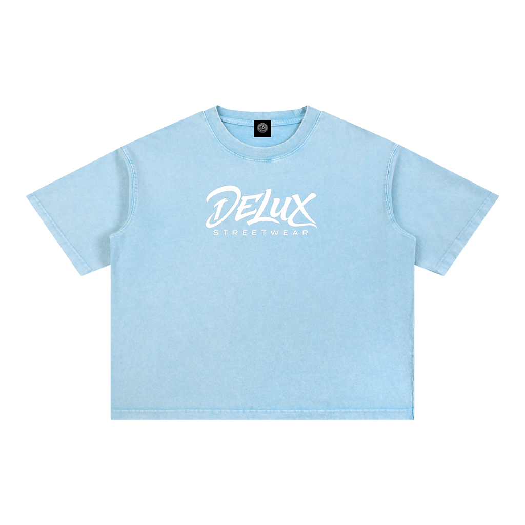 DeLuX Mineral Wash Boxy Cotton T-Shirt