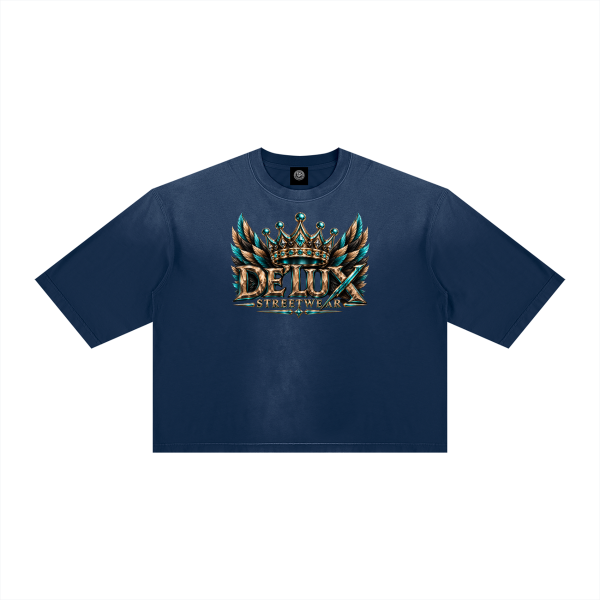DeLuX Vintage Wash Sunfade Boxy T-Shirt