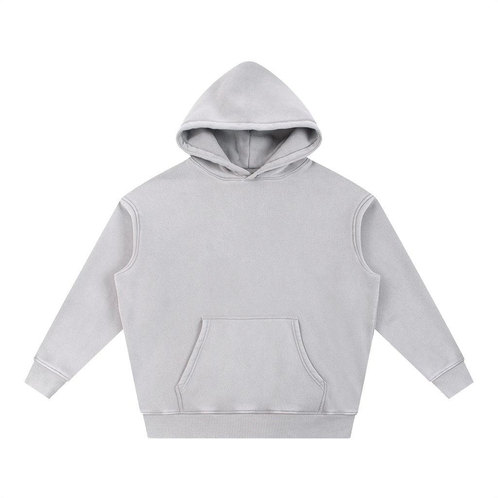 DeLuX Snow Wash Fleece Oversize Hoodie