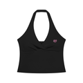 DeLuX Women’s Ruched Halter Yoga Tank Top