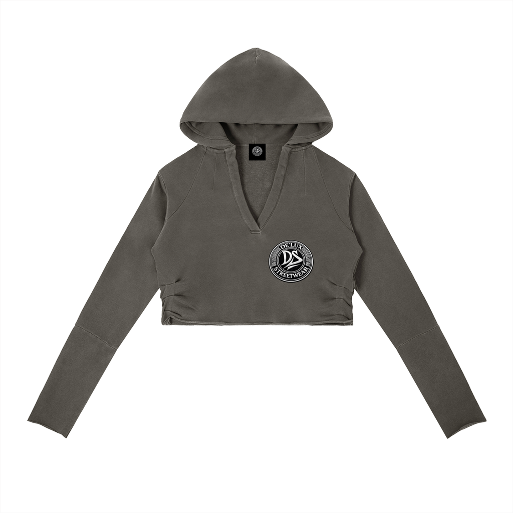 Vintage Washed Raw Edge Hoodie