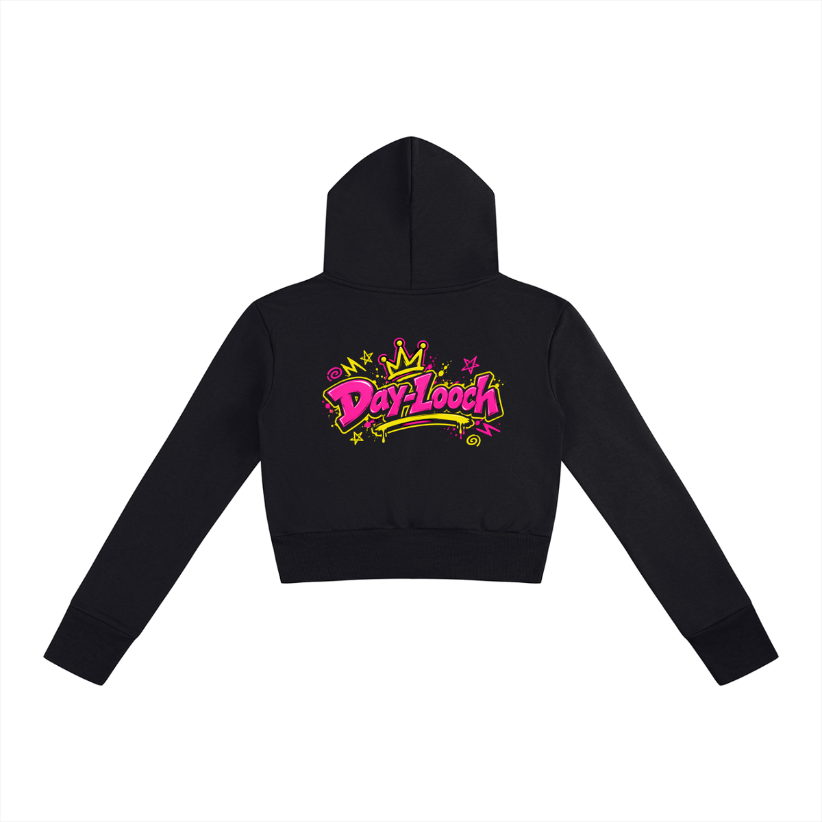 DeLuX Women’s Slim Crop Full Zip Hoodie