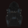 DeLuX Vintage Wash Sun Fade Sleeveless Hoodie