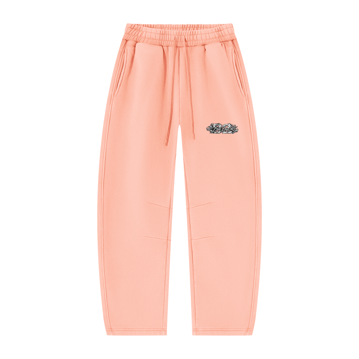 DeLuX Vintage Wash Barrel Leg Fleece Sweatpants
