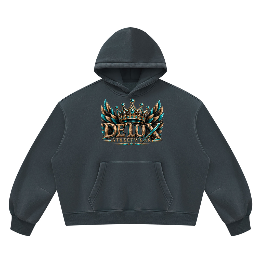 DeLuX  Boxy Fleece Hoodie