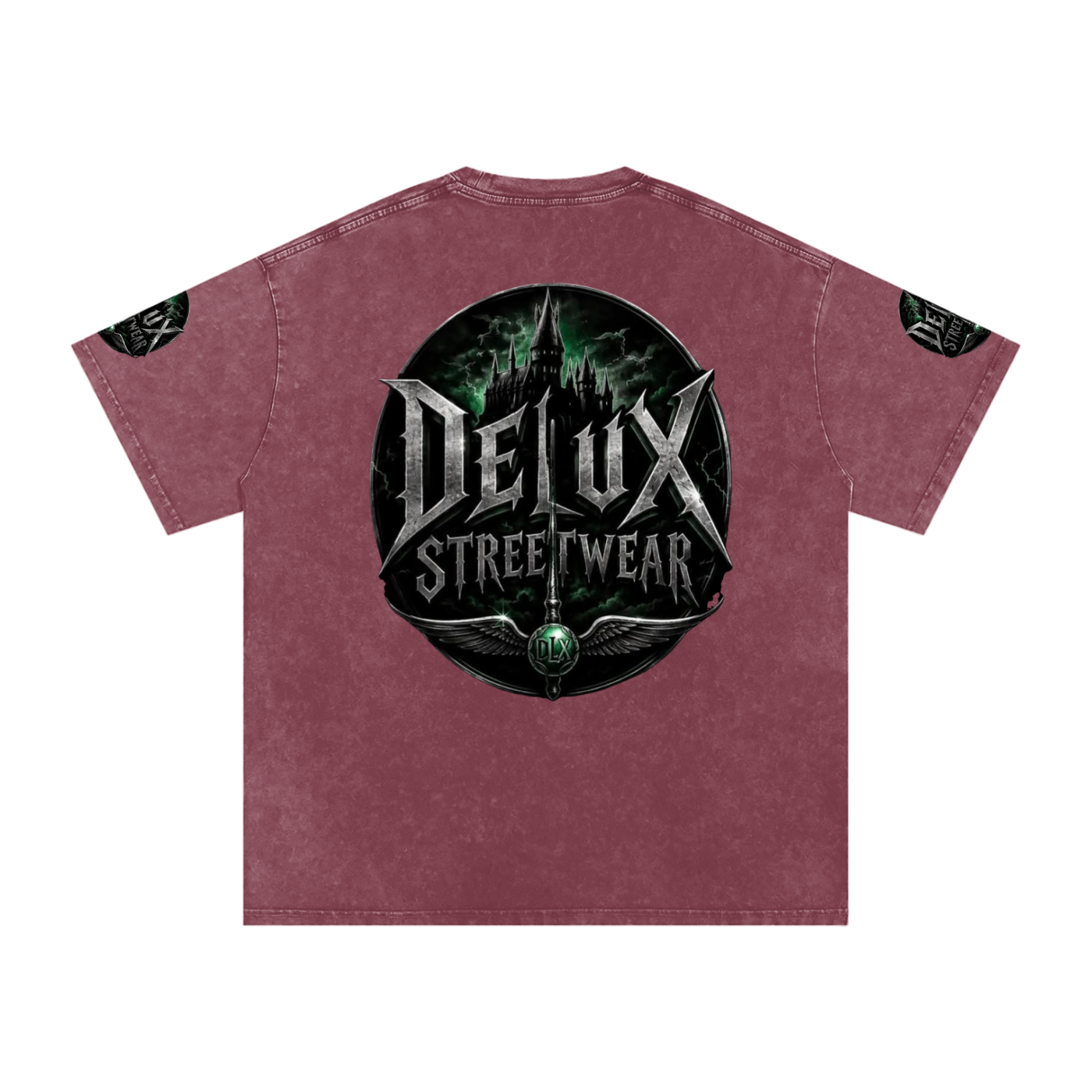 DeLuX Midnight Snow Washed Oversized Cotton T-Shirt