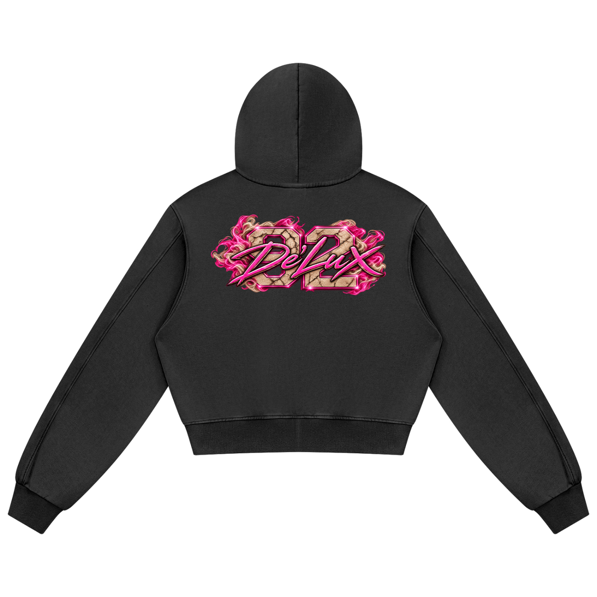 DeLuX Women's Mineral Wash Full Zip Hoodie