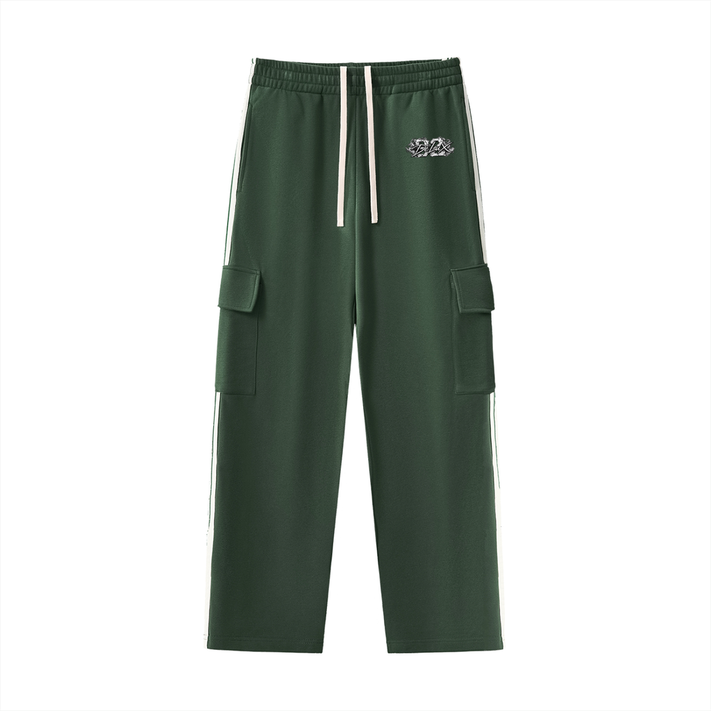 DeLuX Side Stripe Straight-Leg Pants