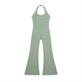 DeLuX Women’s Halter Flared Jumpsuit