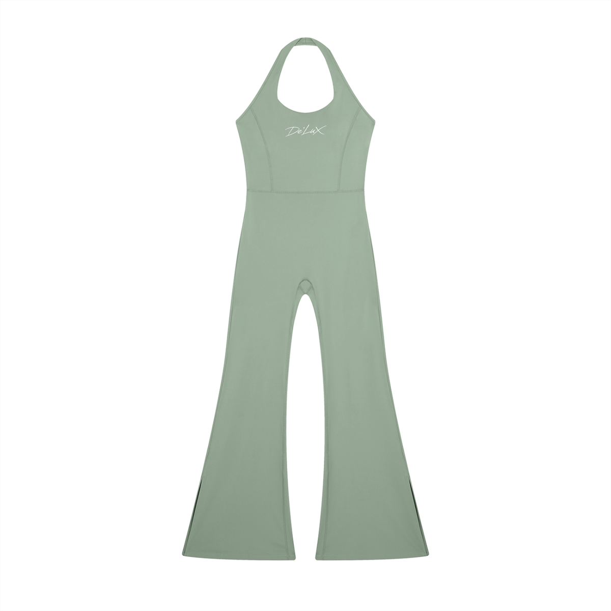 DeLuX Women’s Halter Flared Jumpsuit