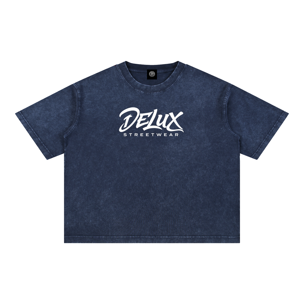 DeLuX Mineral Wash Boxy Cotton T-Shirt