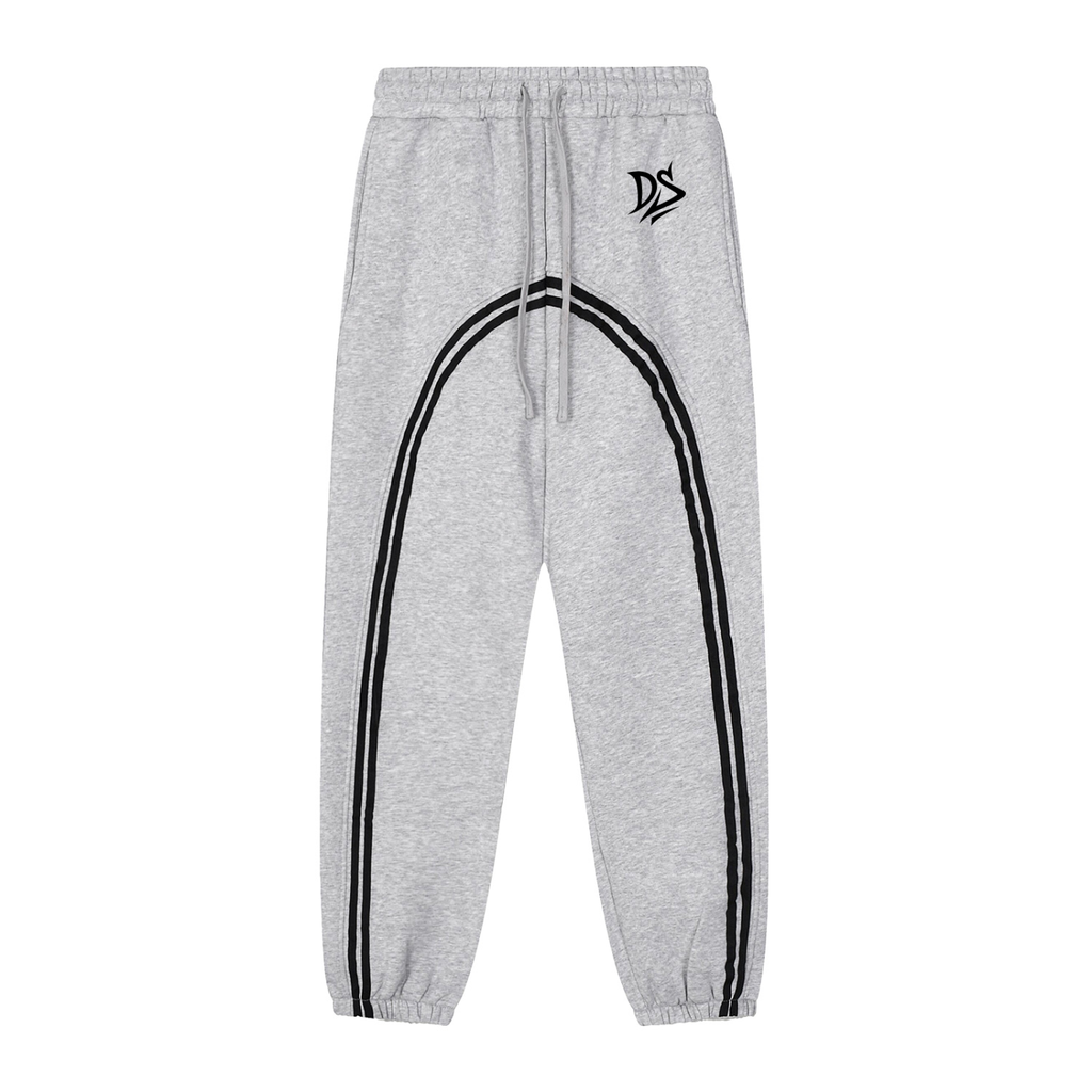 Sun Fade Contrast Tape Fleece Jogged Sweatpants