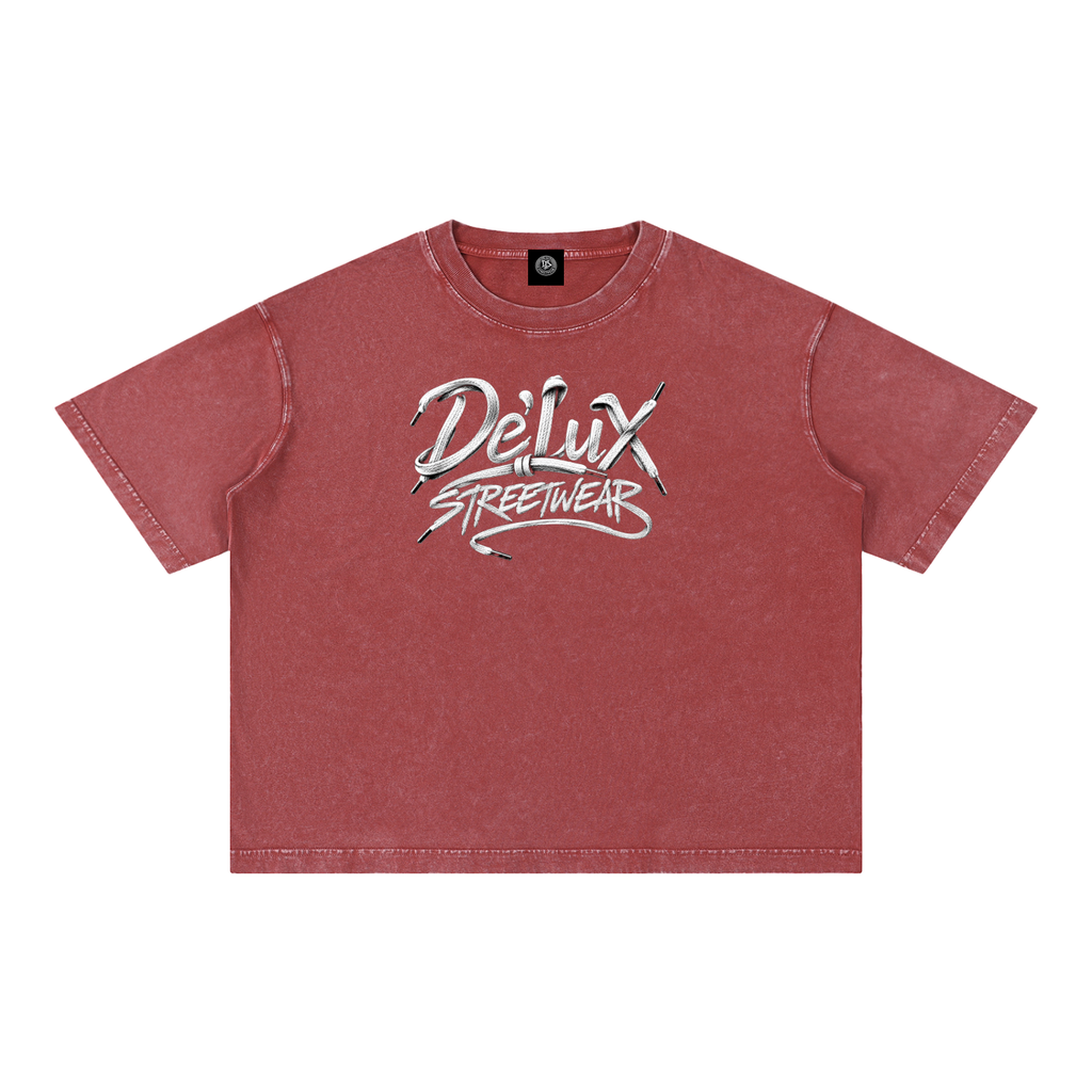 DeLuX Mineral Wash Boxy Cotton T-Shirt
