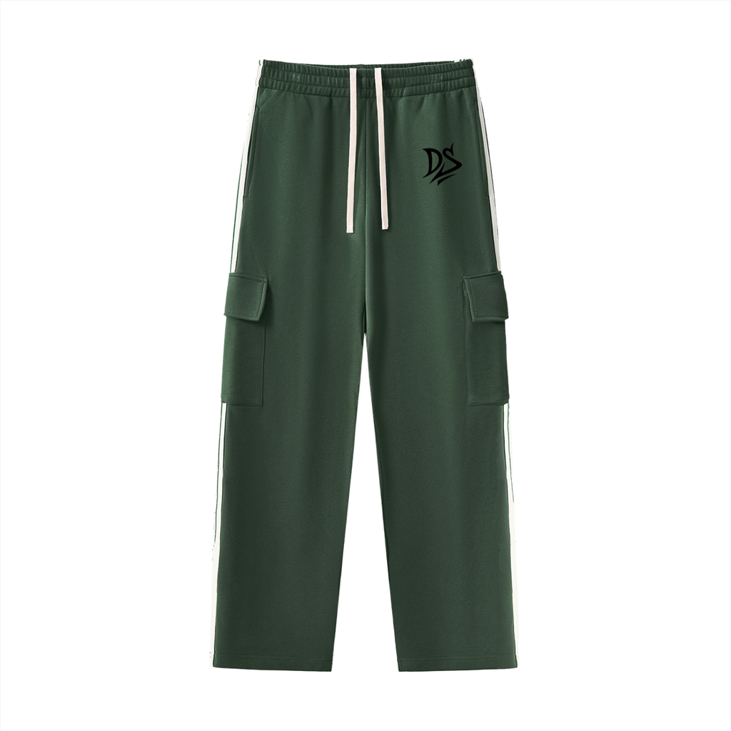 Side Stripe Straight-Leg Pants