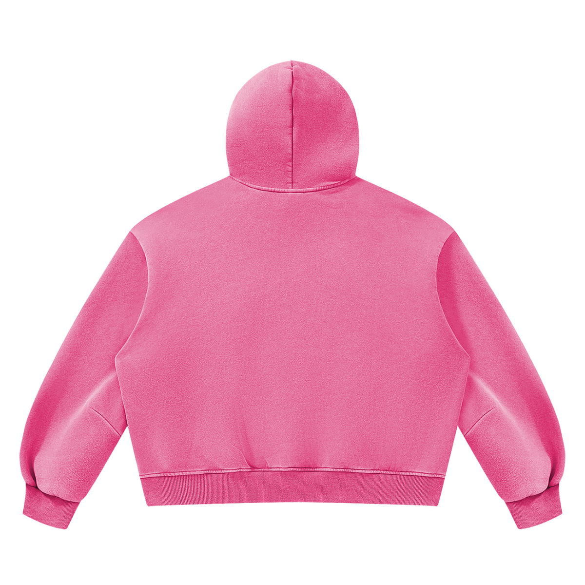 DeLuX  Vintage Wash Boxy Fleece Hoodie