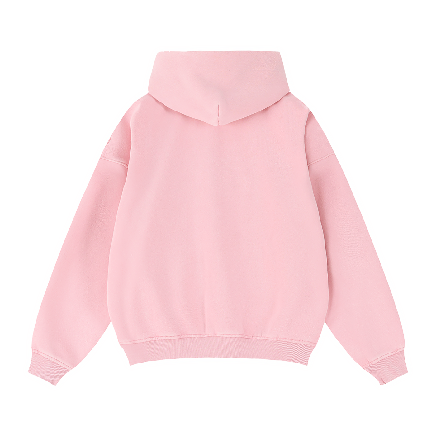 DeLuX Zip-Through Boxy Fleece Hoodie