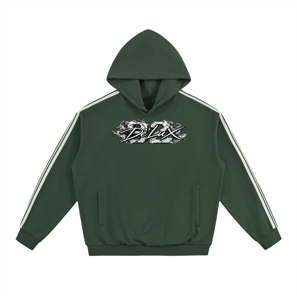 DeLuX Side Stripe Drop-Shoulder Hoodie