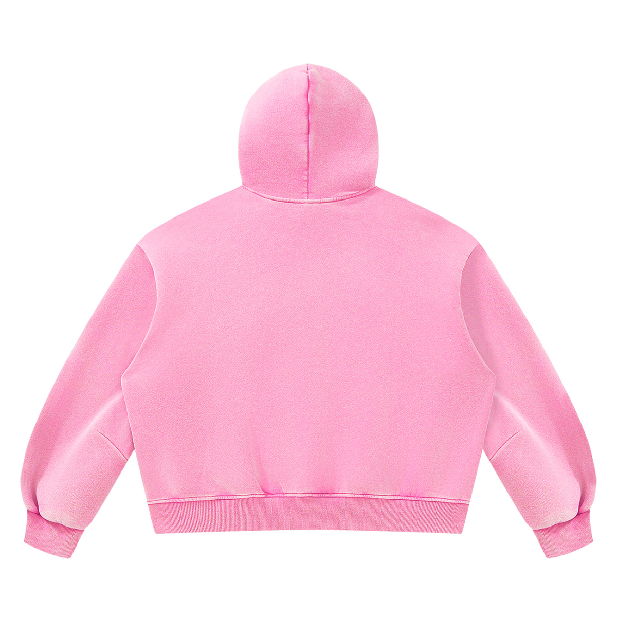 DeLuX Vintage Wash Boxy Fleece Hoodie