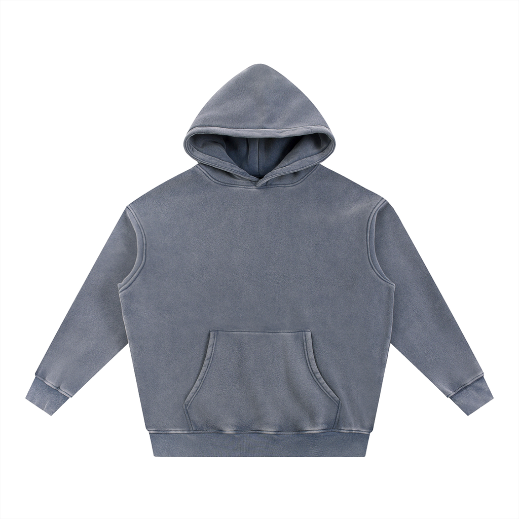 DeLuX Snow Wash Fleece Oversize Hoodie