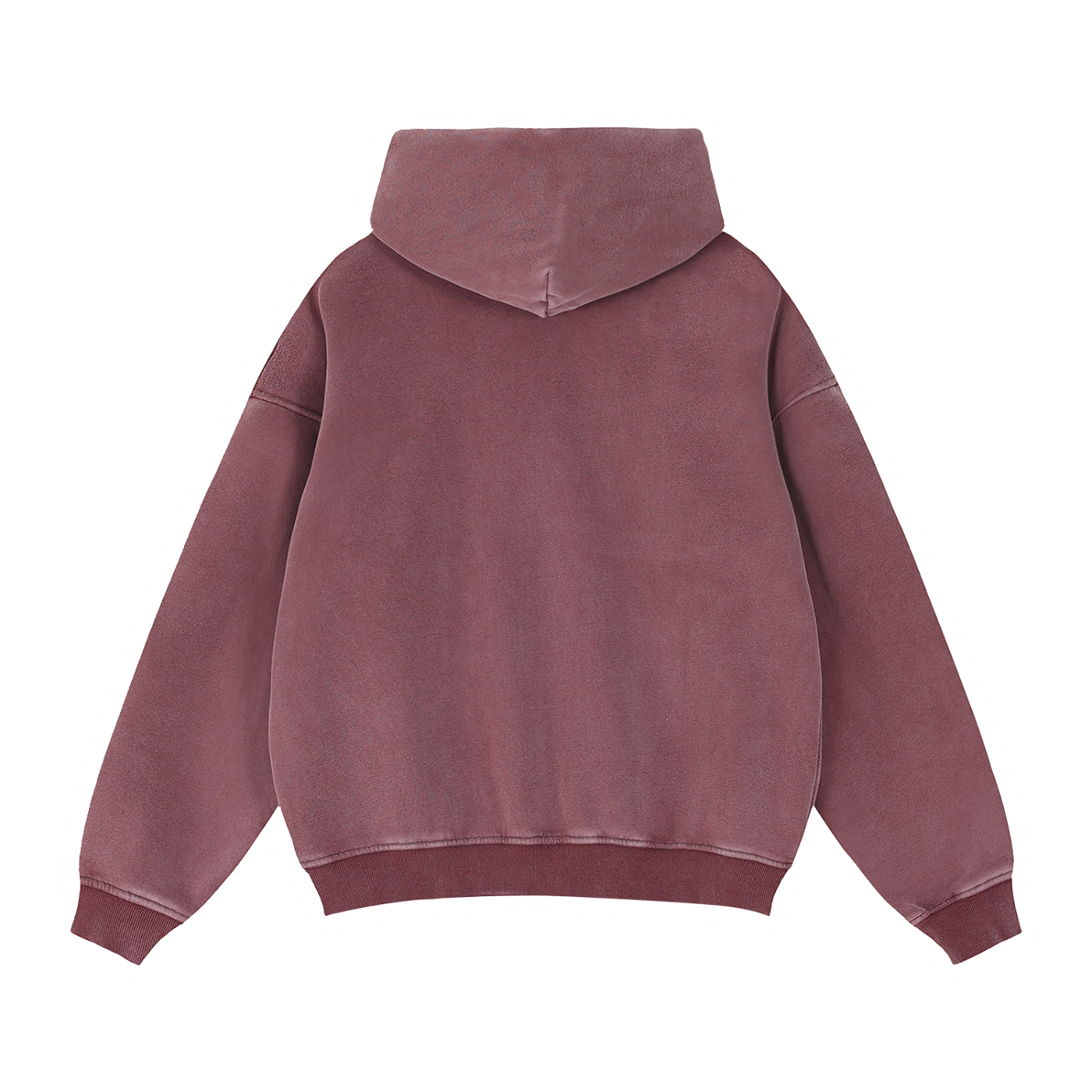 DeLuX Zip-Through Boxy Fleece Hoodie