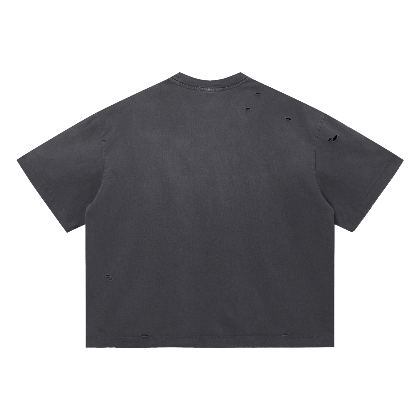 DeLuX Vintage Washed Distressed Boxy Oversized T-Shirt