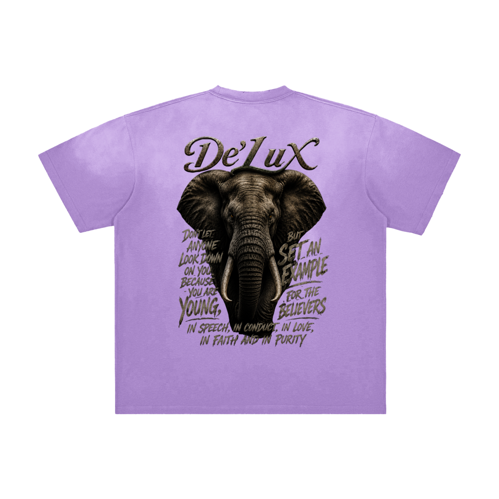 DELUX Vintage Washed Frayed T-Shirt