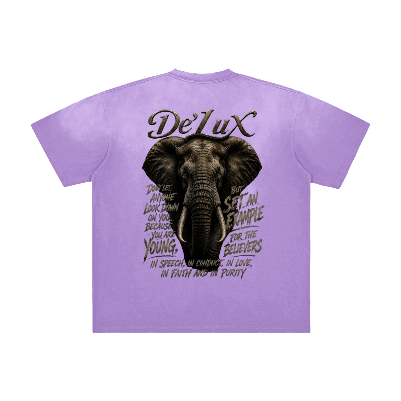 DELUX Vintage Washed Frayed T-Shirt