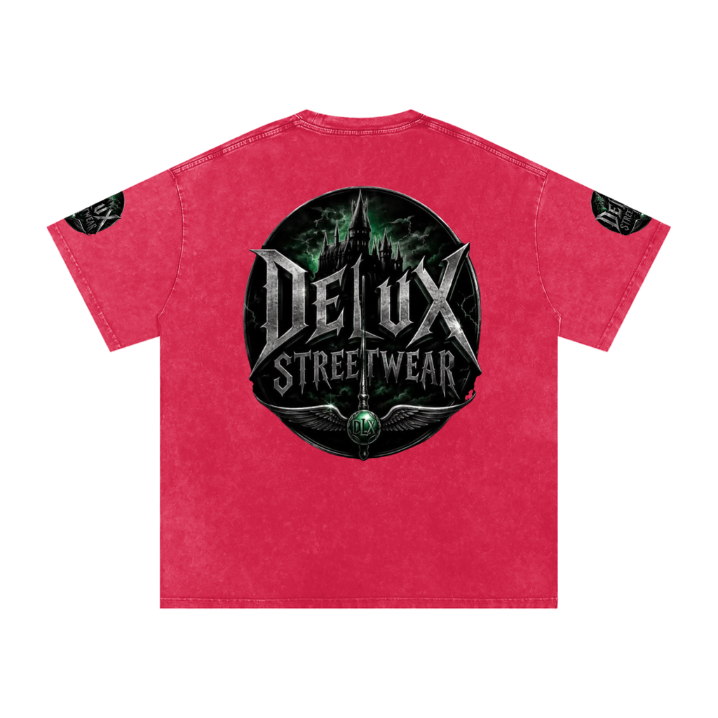 DeLuX Midnight Snow Washed Oversized Cotton T-Shirt