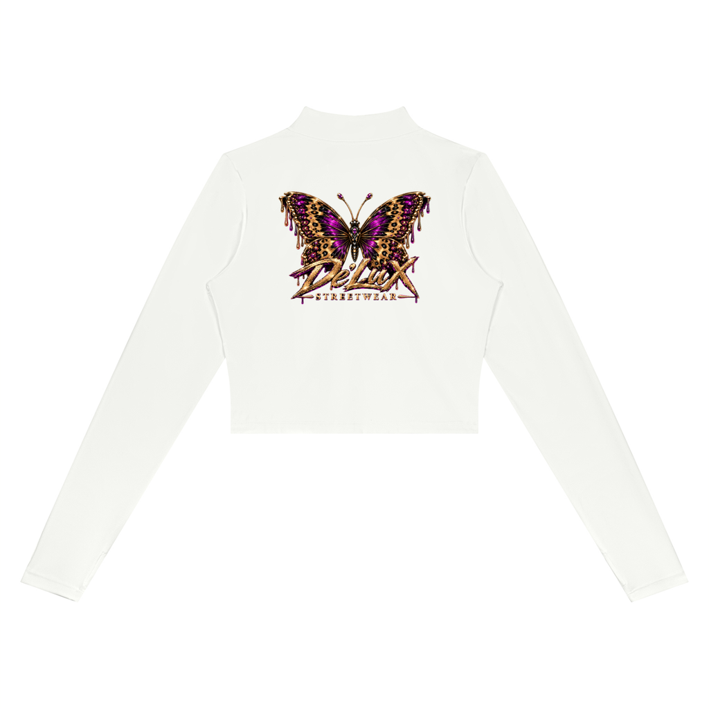 DeLuX Women’s Crop Yoga Sports Jacket