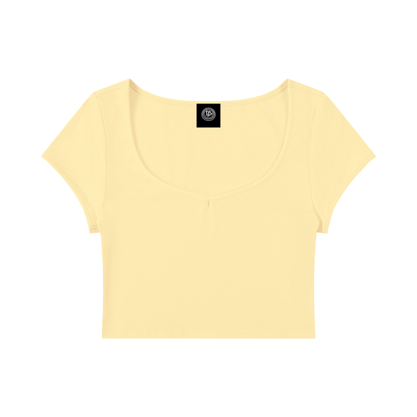 DeLuX Women's Slim Cap Sleeve Crop T-Shirt