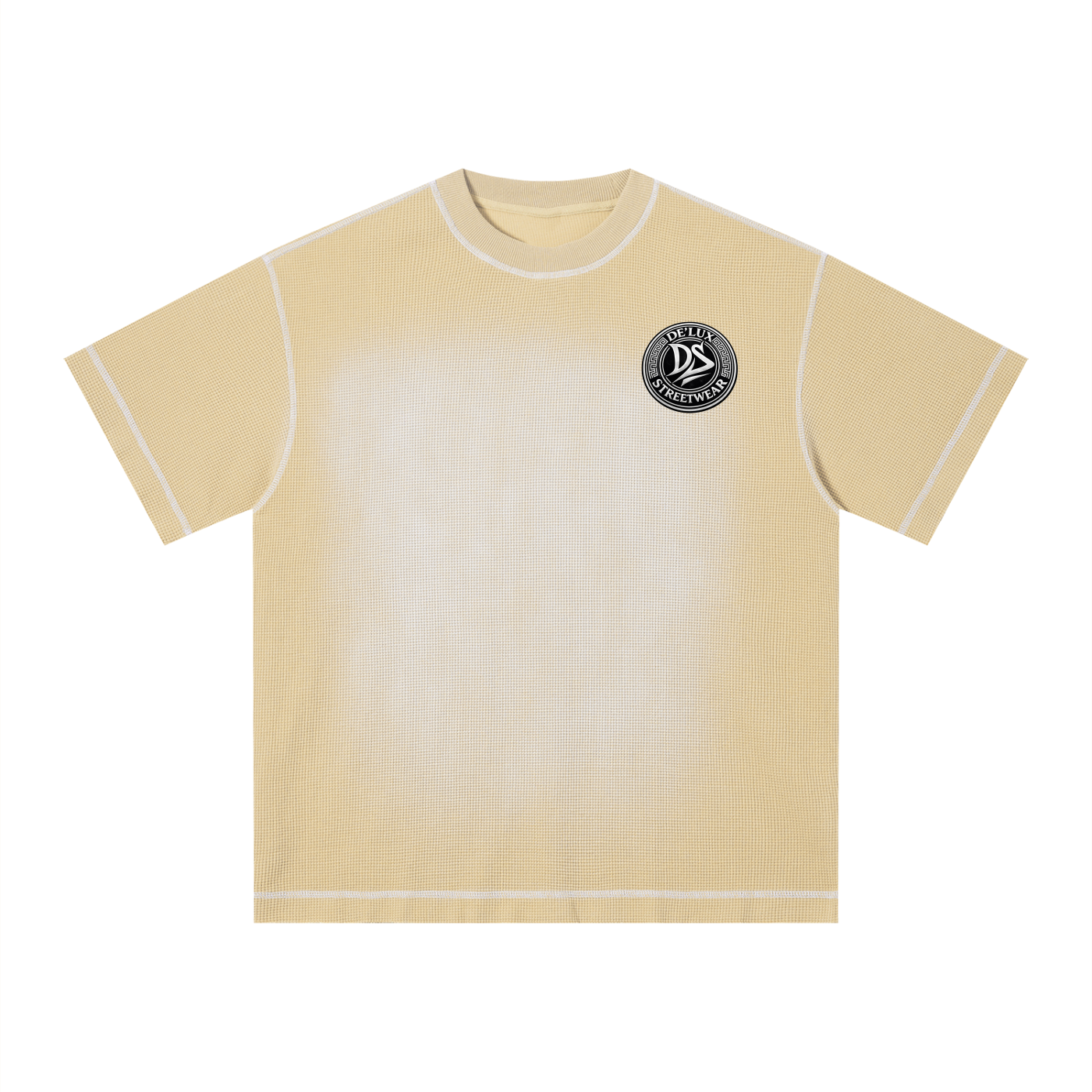 Unisex Sunfade Waffle Boxy T-Shirt