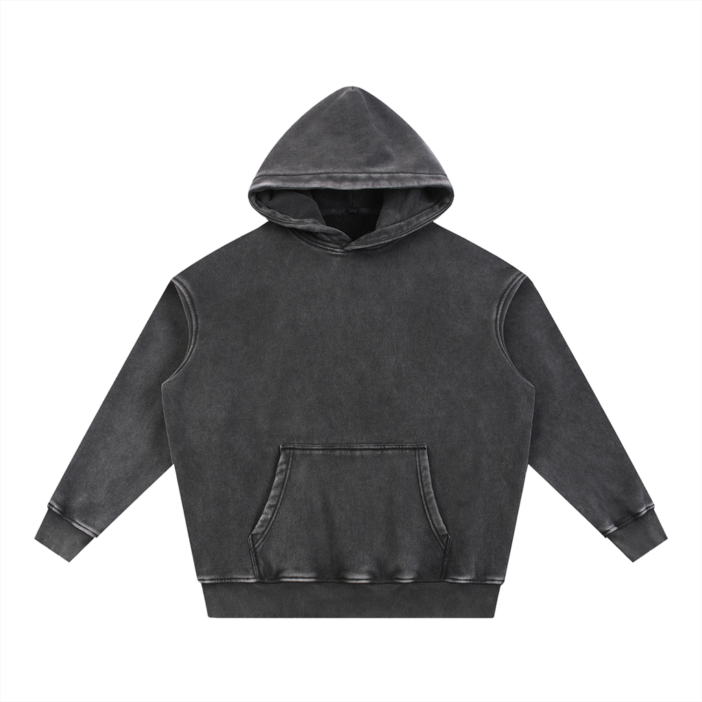 DeLuX Snow Wash Fleece Oversize Hoodie