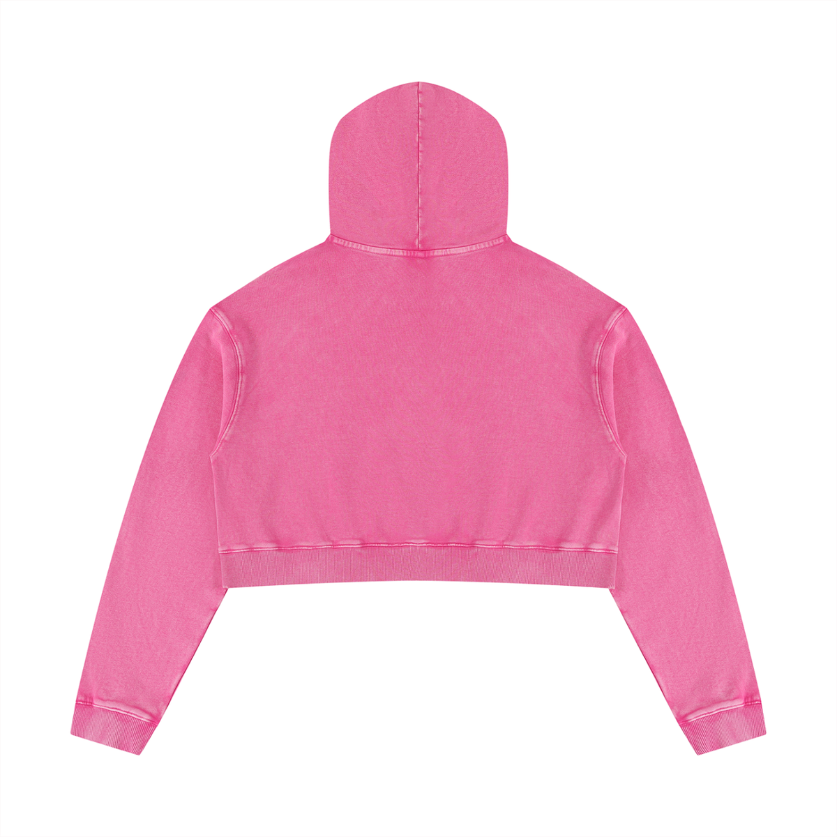 DeLuX Women’s Mineral Washed Crop Hoodie