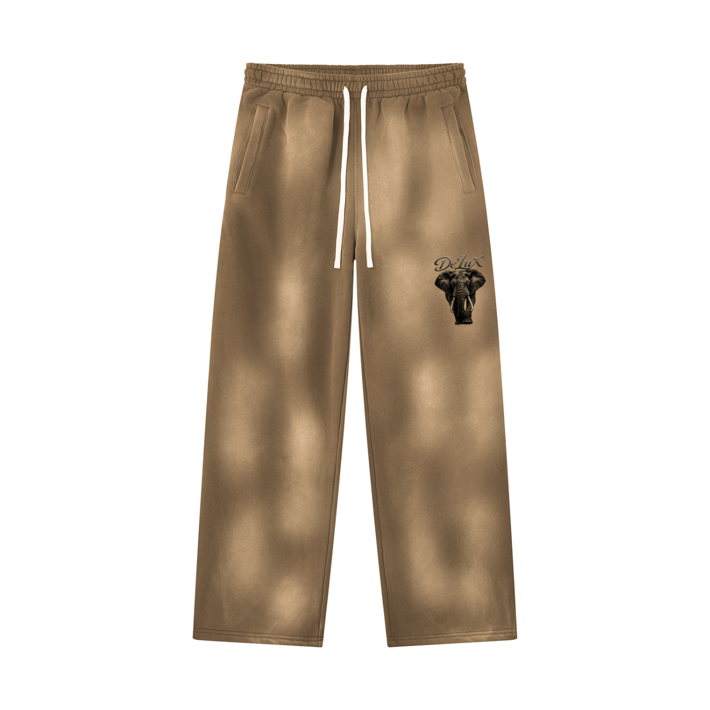 Elephant Sunfade Wide Leg Fleece Sweatpants