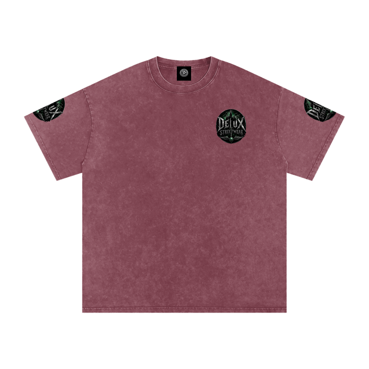 DeLuX Midnight Snow Washed Oversized Cotton T-Shirt