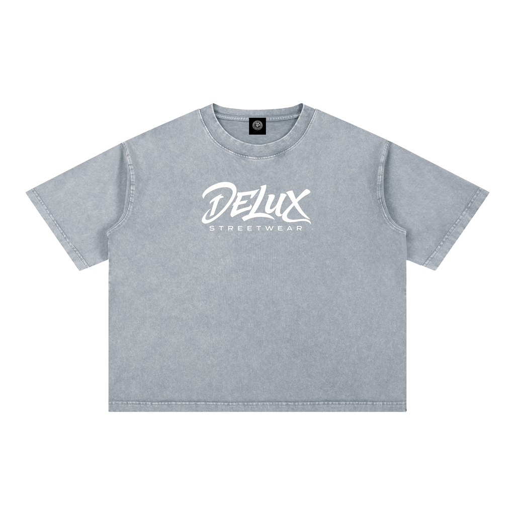 DeLuX Mineral Wash Boxy Cotton T-Shirt